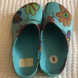 Birkenstock slip on polyurethane garden flowered sandals